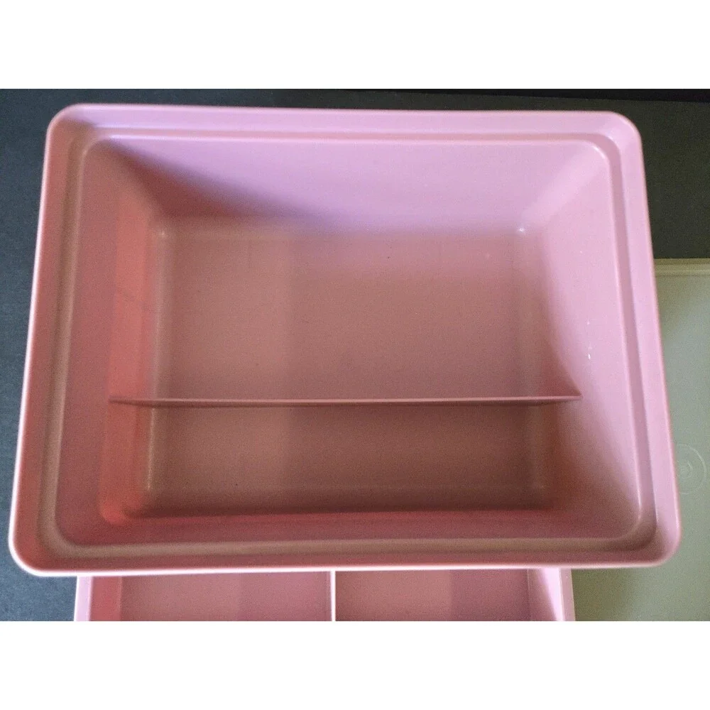 Vintage Tupperware Tuppercraft Stow N Go 3 pc Craft Storage Container
